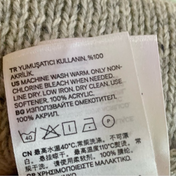 H&M Scarf Speckle Beige - Picture 4 of 4